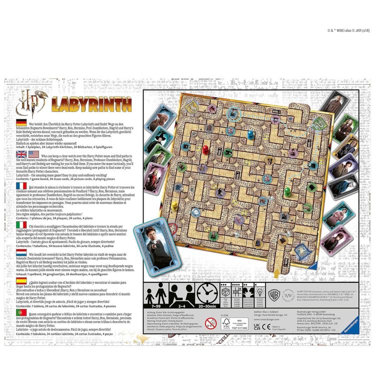 Jogo-de-Tabuleiro-Labirinto-Harry-Potter-da-Ravensburger---Imagem-5