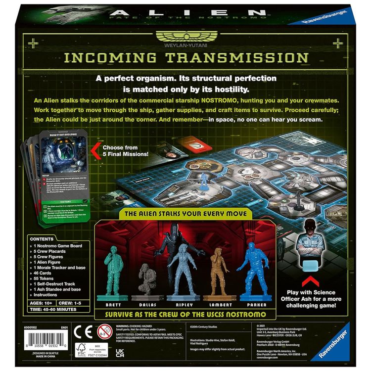 Jogo-de-Tabuleiro-Ravensburger-Alien-Fate-of-The-Nostromo-Imagem-5