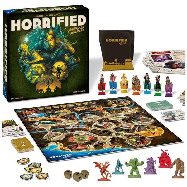 Jogo-de-Tabuleiro-Estrategico-Ravensburger-Horrified-Imagem-0
