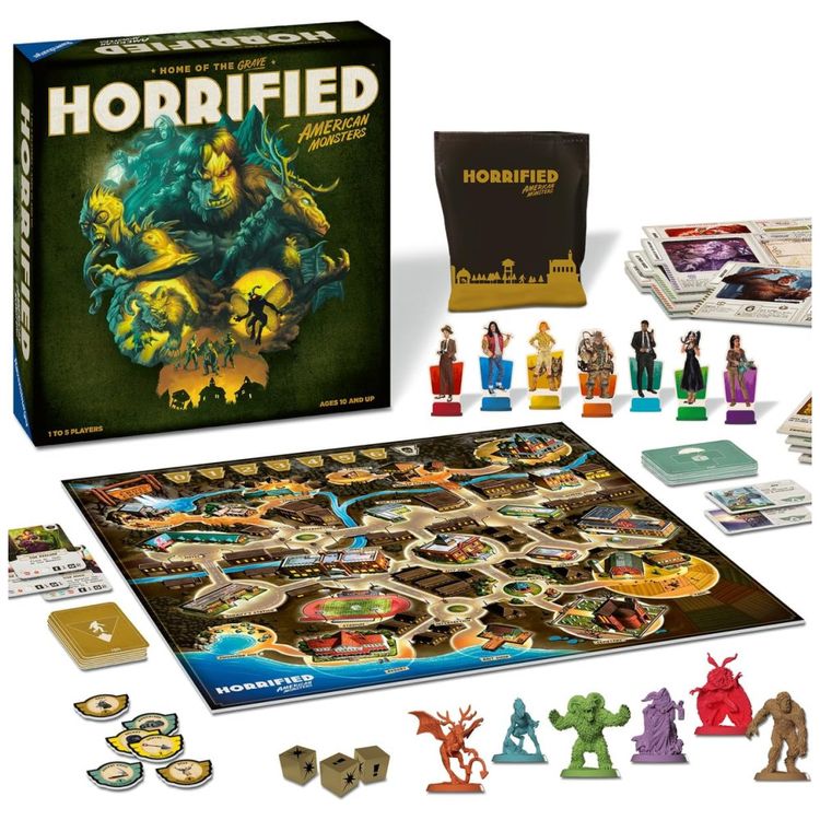 Jogo-de-Tabuleiro-Estrategico-Ravensburger-Horrified-Imagem-0