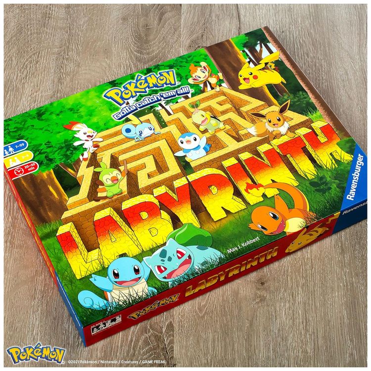 Jogo-de-Tabuleiro-Labirinto-Pokemon-da-Ravensburger---Imagem-1