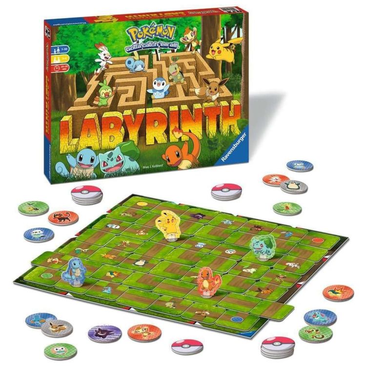 Jogo-de-Tabuleiro-Labirinto-Pokemon-da-Ravensburger---Imagem-4