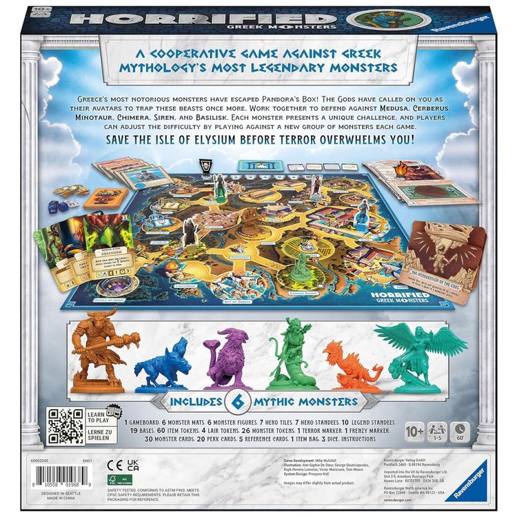 Ravensburger-Horrified-Greek-Monsters--Jogo-de-Tabuleiro-de-Imagem-5