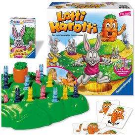 Jogo-de-tabuleiro-Ravensburger-Lotti-Karotti-para-diversao-Imagem-0