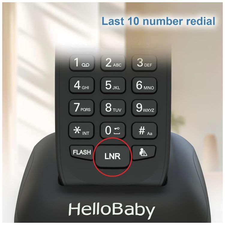 Telefone-sem-Fio-HelloBaby-DECT-6.0-com-4-Aparelhos-Imagem-3