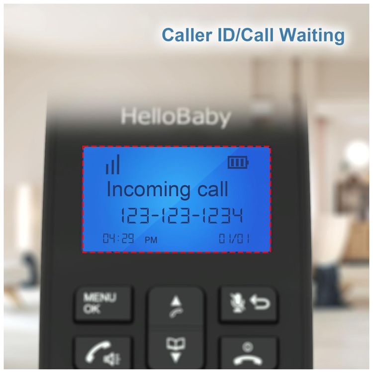 Telefone-sem-Fio-HelloBaby-DECT-6.0-com-4-Aparelhos-Imagem-4