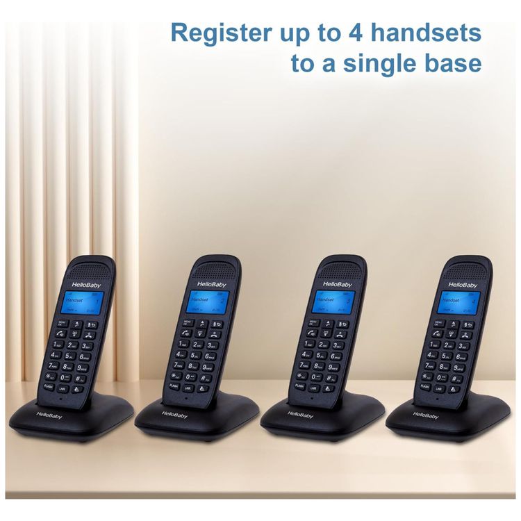 Telefone-sem-Fio-HelloBaby-DECT-6.0-com-4-Aparelhos-Imagem-5