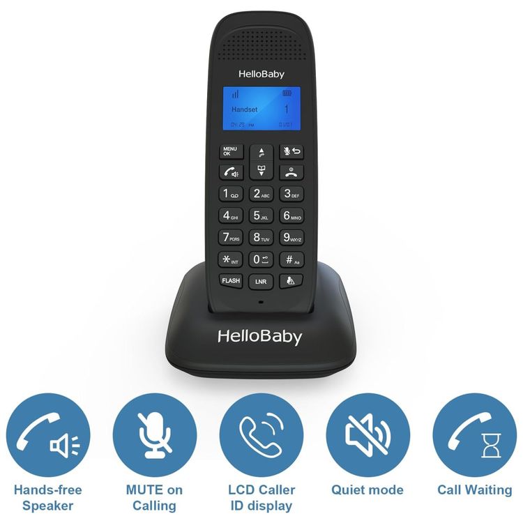 Telefone-sem-Fio-HelloBaby-DECT-6.0-para-Ambientes-Imagem-1