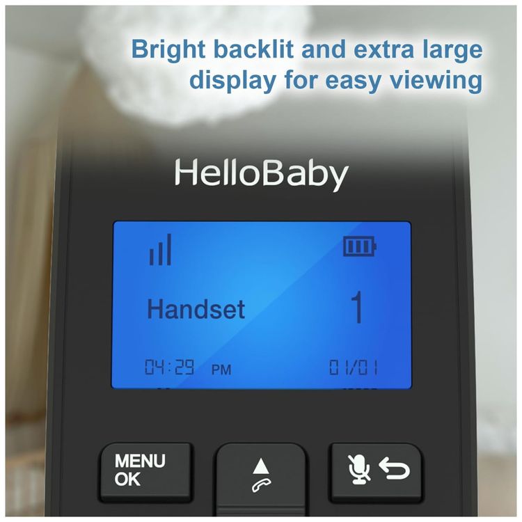Telefone-sem-Fio-HelloBaby-DECT-6.0-com-3-Aparelhos-Imagem-5