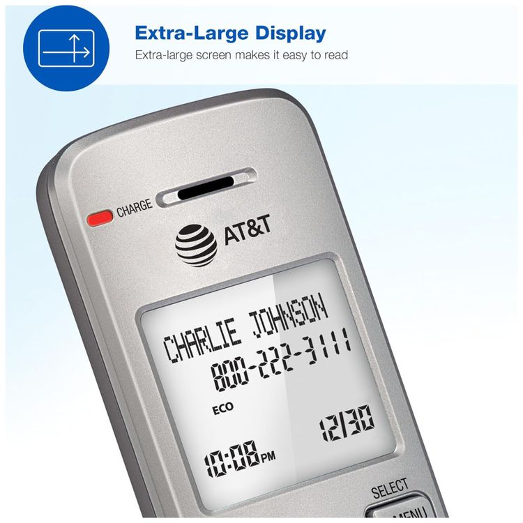 Telefone-Residencial-Sem-Fio-AT-T-DECT-6.0-com-Display-LCD-Imagem-5