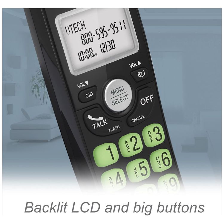Telefone-Residencial-sem-Fio-VTech-VG13411-DECT-6.0-com-Imagem-4