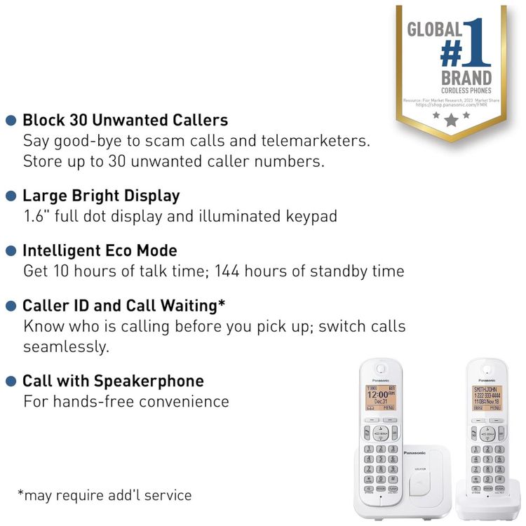 Telefone-Sem-Fio-Panasonic-Display-Iluminado-de-406-cm-Imagem-1