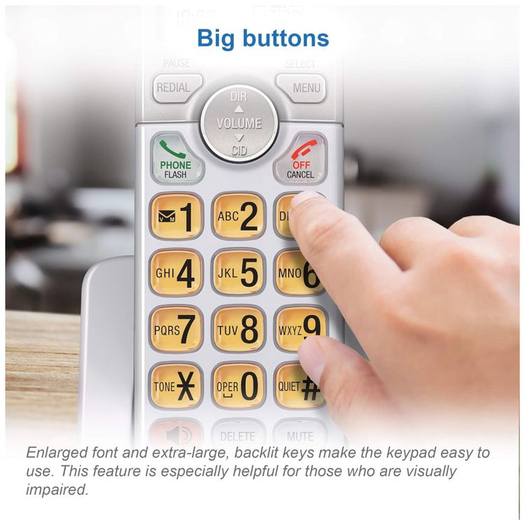 Telefone-sem-fio-AT-T-EL51103-DECT-6.0-com-Viva-voz-Imagem-3