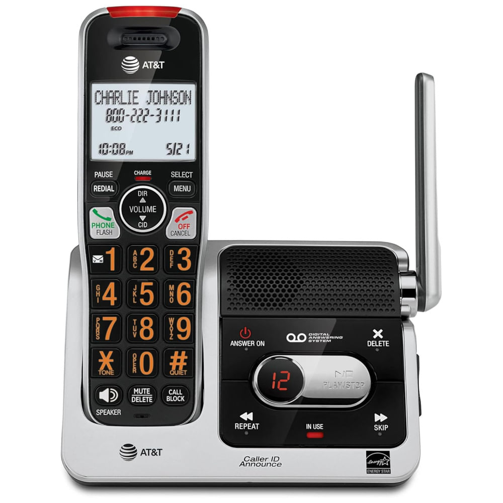 Aprimorando: Aparelho de Telefone sem Fio AT&T BL102 DECT 6.0 c/ Secretária Eletrônica, Bloqueador de Chamadas, Identificador e Assistente de Áudio.