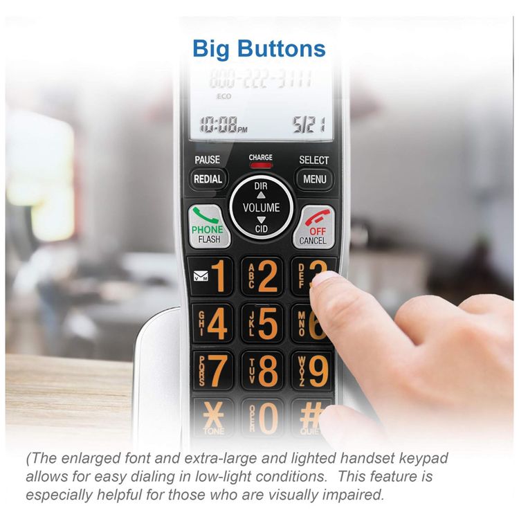 Telefone-Sem-Fio-AT-T-BL1022-DECT-6.0-com-2-Aparelhos-Imagem-4