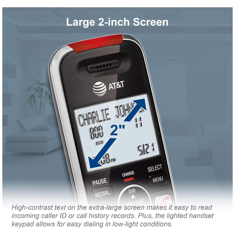 Telefone-Sem-Fio-AT-T-BL1022-DECT-6.0-com-2-Aparelhos-Imagem-5