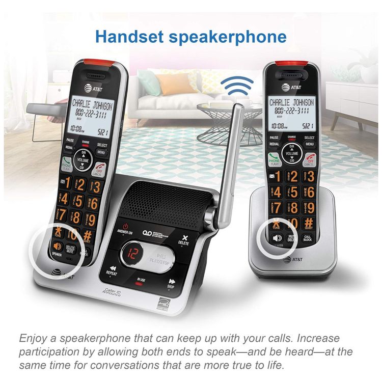 Telefone-Sem-Fio-AT-T-BL1022-DECT-6.0-com-2-Aparelhos-Imagem-8