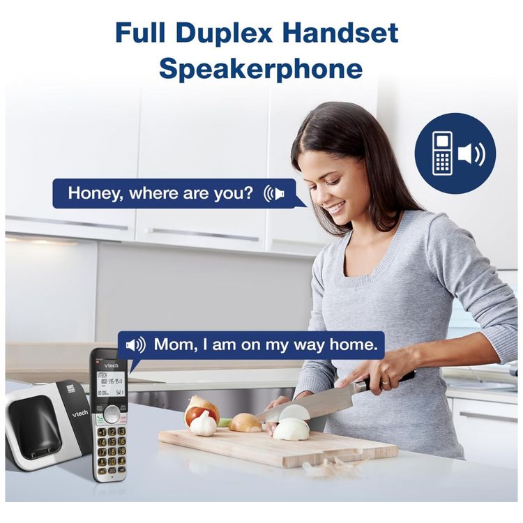 Telefone-sem-fio-VTech-com-Display-Amplo-e-Teclas-Grandes-Imagem-2