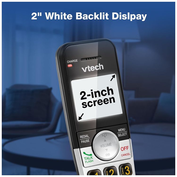Telefone-sem-fio-VTech-com-Display-Amplo-e-Teclas-Grandes-Imagem-3