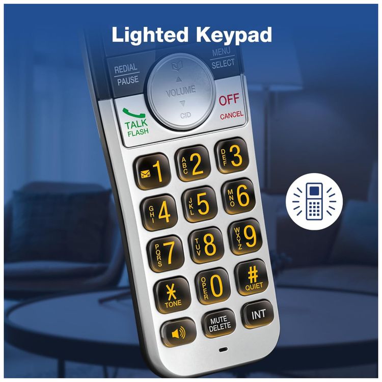 Telefone-sem-fio-VTech-com-Display-Amplo-e-Teclas-Grandes-Imagem-4