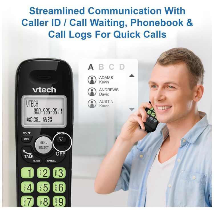 Telefone-Sem-Fio-VTech-VG13111-DECT-6.0-com-Bluetooth-Imagem-3