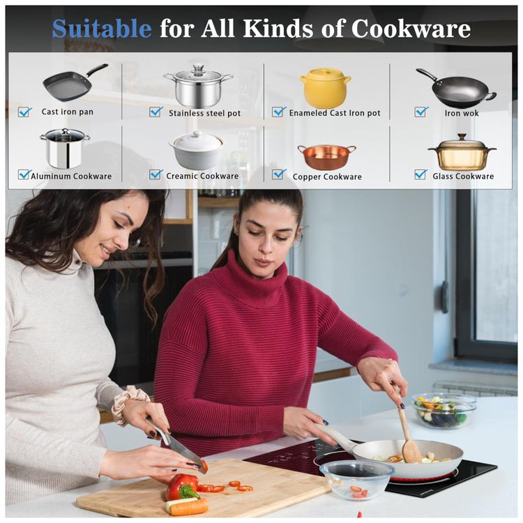 Cooktop-Eletrico-de-2-Bocas-Embutir-Touch-Control-Timer-Imagem-3