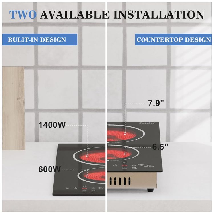 Cooktop-Eletrico-de-2-Bocas-Embutir-Touch-Control-Timer-Imagem-5