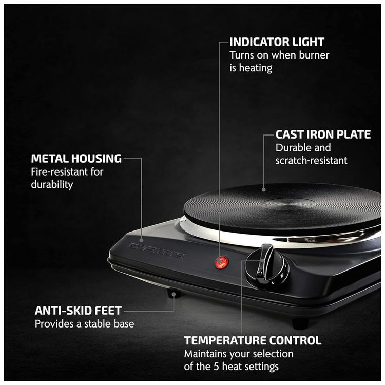 Fogao-de-Mesa-Eletrico-OVENTE-1-Queimador-de-1000W-Placa-Imagem-1