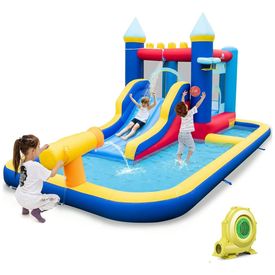 Parque-Aquatico-Inflavel-BOUNTECH-com-Escorregador-e-Imagem-0