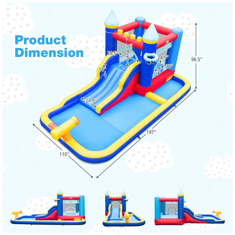Parque-Aquatico-Inflavel-BOUNTECH-com-Escorregador-e-Imagem-4