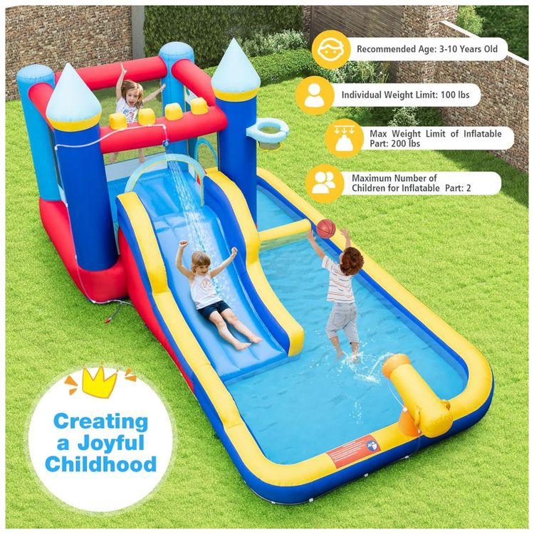 Parque-Aquatico-Inflavel-BOUNTECH-com-Escorregador-e-Imagem-8