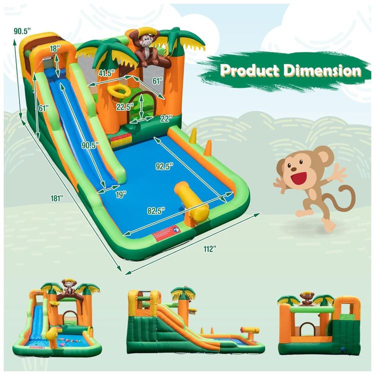 Parque-Aquatico-Inflavel-BOUNTECH-Jungle---Castelo-Imagem-2