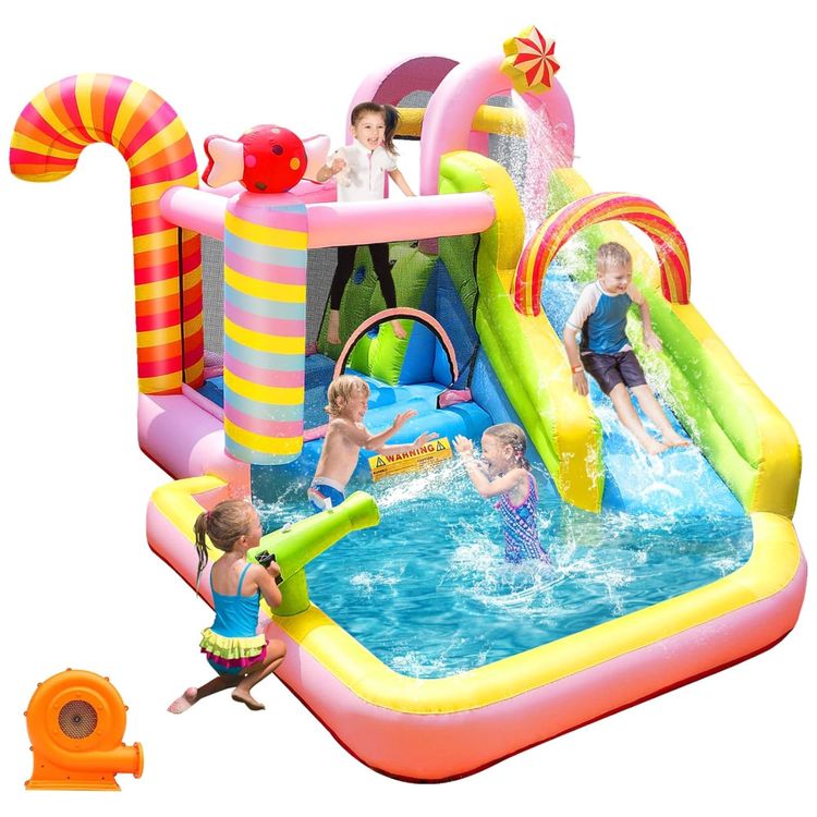 Parque-Aquatico-Inflavel-Casa-de-Pula-Pula-e-Escorregador-Imagem-0