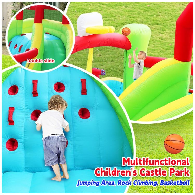 Parque-Aquatico-Inflavel-com-Duplo-Toboga-Castelo-Imagem-2