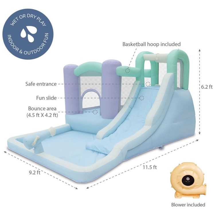 Casa-de-Saltos-e-Toboga-Bounceland-Splash-Zone-Dream-Imagem-2