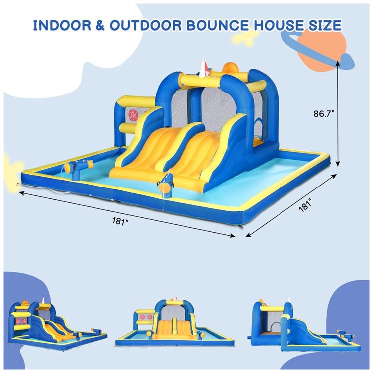 Parque-Aquatico-Inflavel-Ktaxon-com-Toboga-Duplo-Piscina-Imagem-5