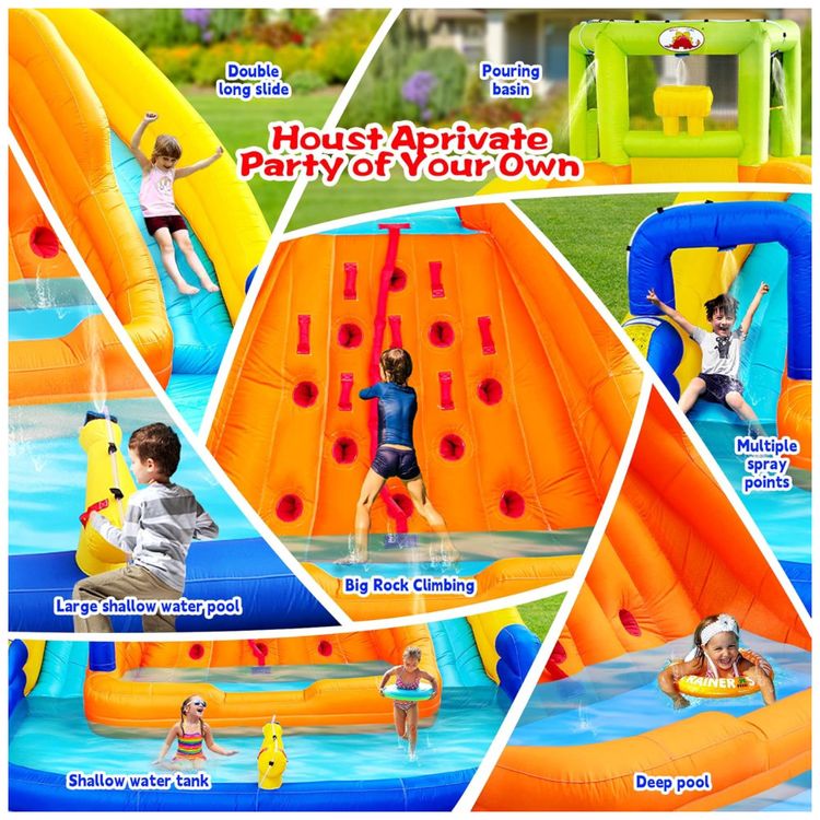 Parque-Aquatico-Inflavel-Castelo-Pula-Pula-com-Baldinho-de-Imagem-4