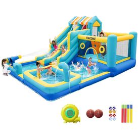 Parque-Aquatico-Inflavel-10-em-1-com-Escorregador-Duplo-Imagem-0