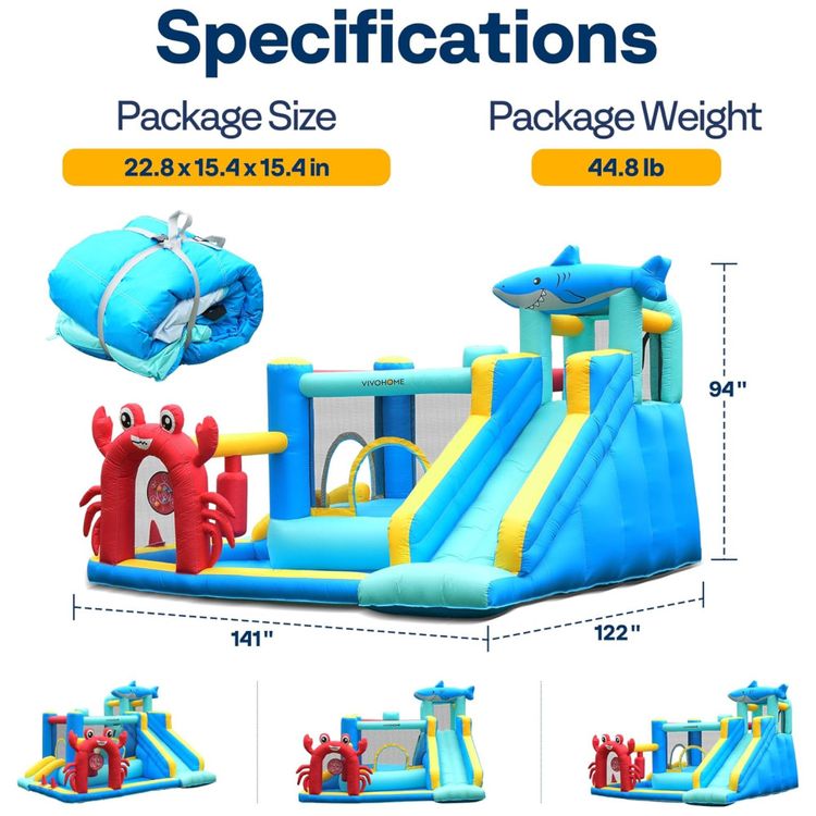 Parque-Aquatico-Inflavel--VIVOHOME-7-em-1-para-Criancas-Imagem-6