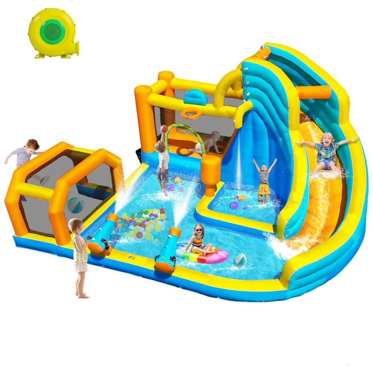 Parque-Aquatico-Inflavel-8-em-1-com-Pula-Pula-e-Parede-de-Imagem-0