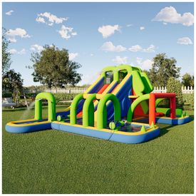 Parque-Aquatico-Inflavel-Albott-com-Escorregador-e-Piscina-Imagem-0