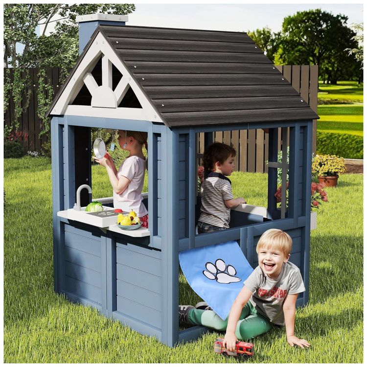 Casa-de-Bonecas-Infantil-para-Quintal-em-Cedro-com-Imagem-6