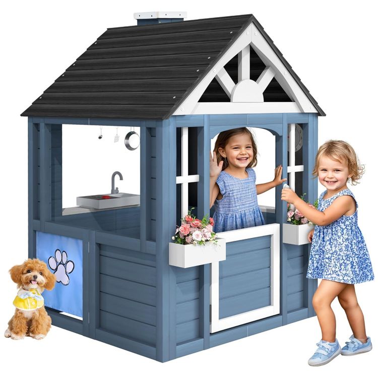 Casa-de-Bonecas-Infantil-para-Quintal-em-Cedro-com-Imagem-7