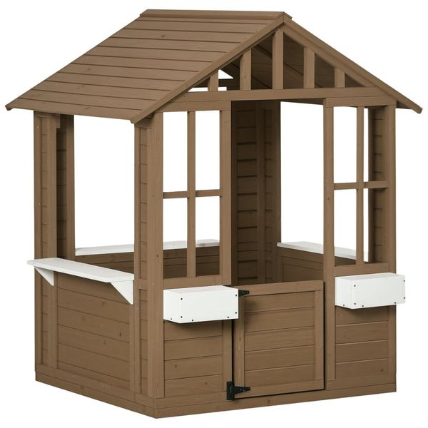 Casa-de-Madeira-para-Criancas-Outsunny---Brinquedo-de-Imagem-0