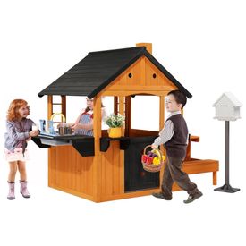 Casa-de-Madeira-Infantil-JOYMOR-para-Area-Externa-com-Pia-Imagem-0