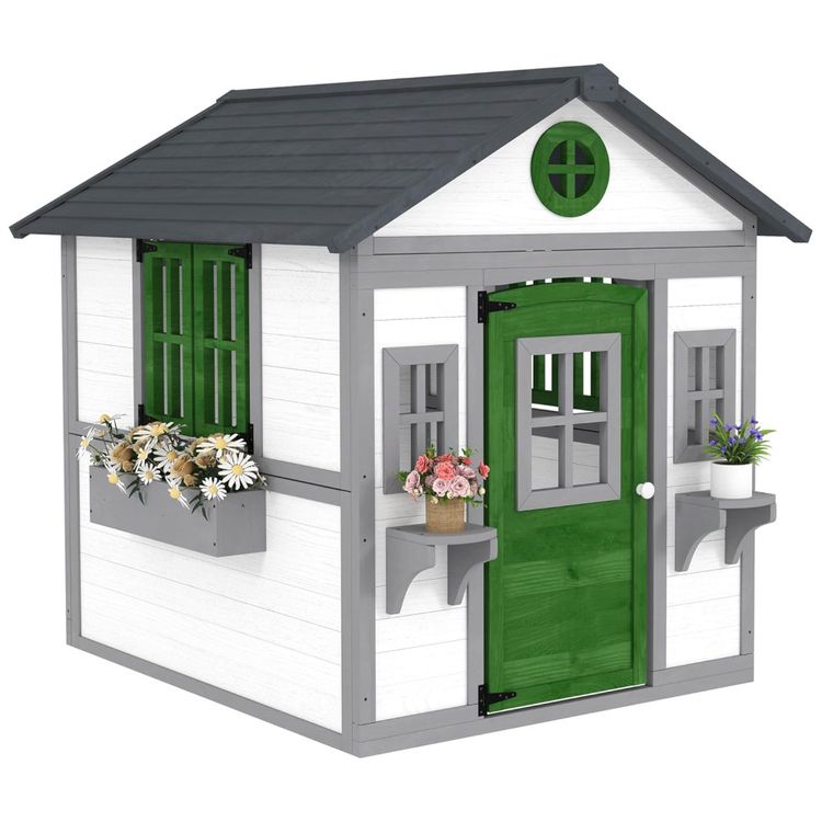 Casa-de-Bonecas-Infantil-Outsunny-Casinha-de-Madeira-c--Imagem-0