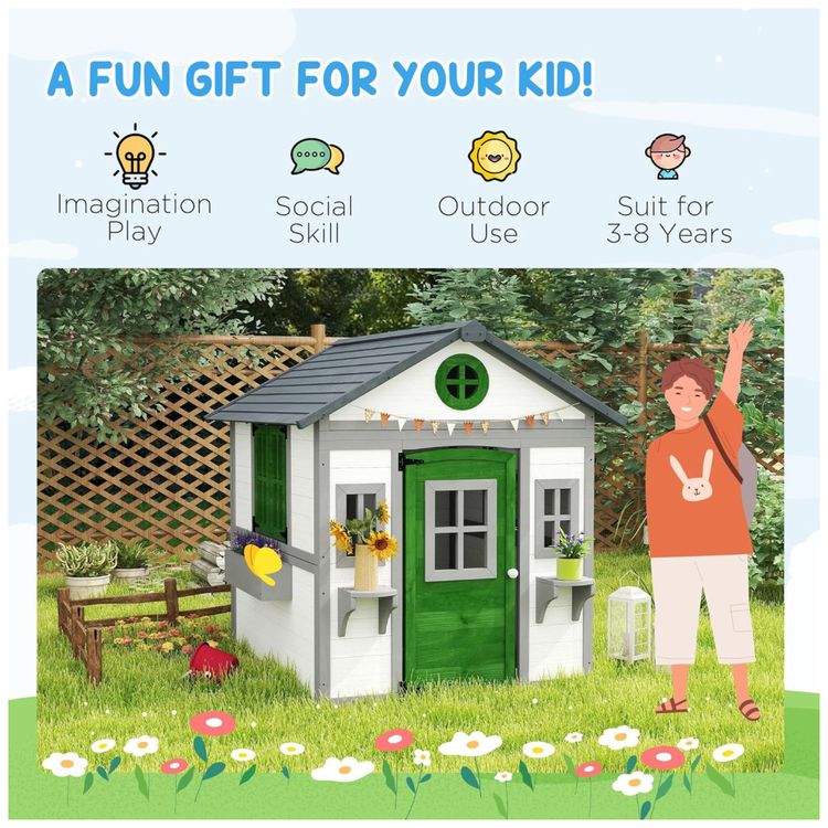 Casa-de-Bonecas-Infantil-Outsunny-Casinha-de-Madeira-c--Imagem-4