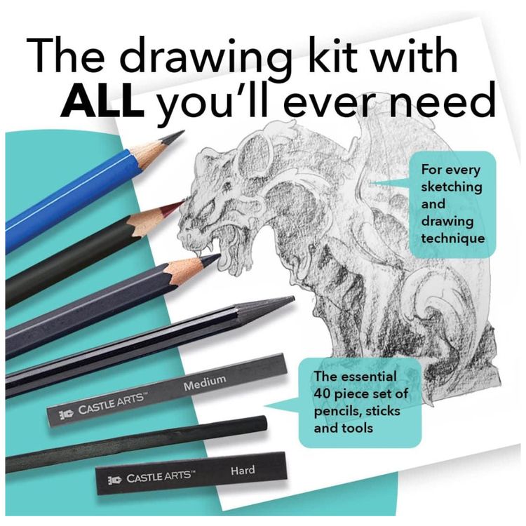 Kit-Lapis-de-Cor-Profissional-com-Estojo-40-pecas-Tintas-Imagem-2
