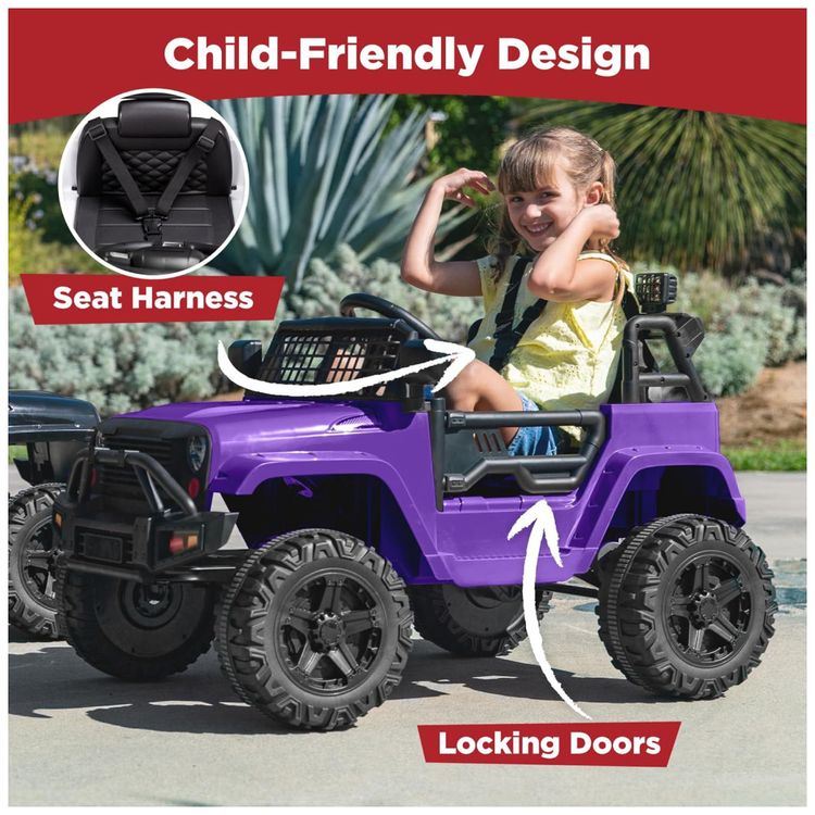 Caminhao-Eletrico-Infantil-12V-da-Best-Choice-Products-com-Imagem-4