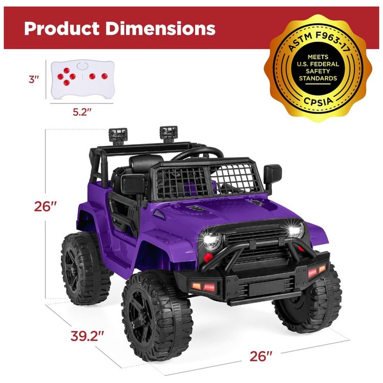 Caminhao-Eletrico-Infantil-12V-da-Best-Choice-Products-com-Imagem-6